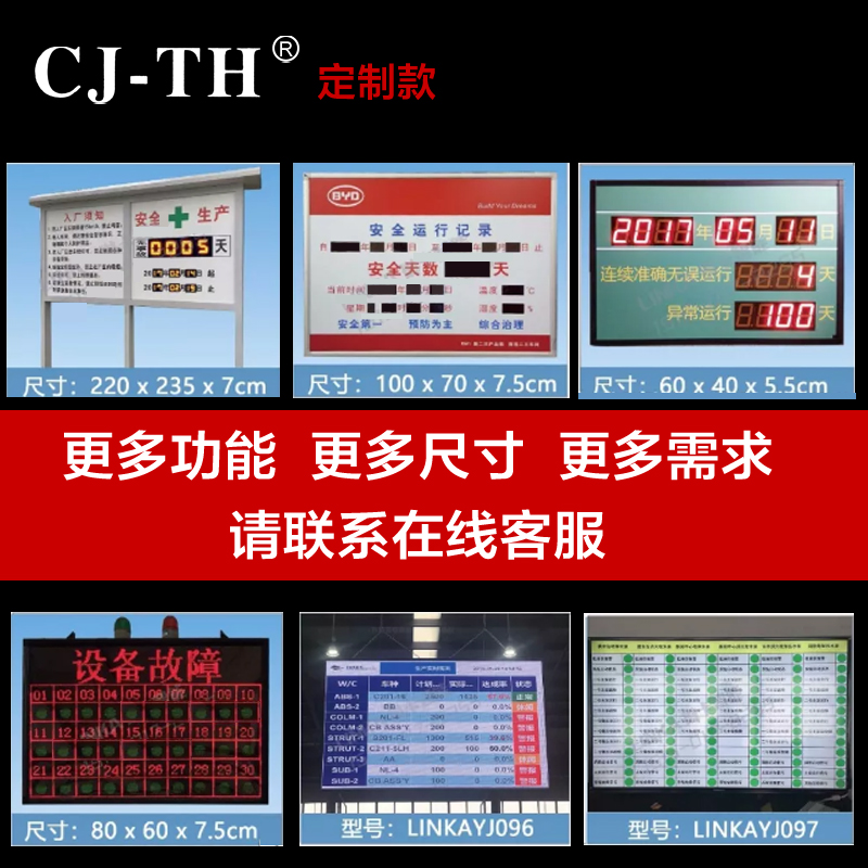 专业定制各种功能参数的LED大屏幕温湿度显示屏电子看板